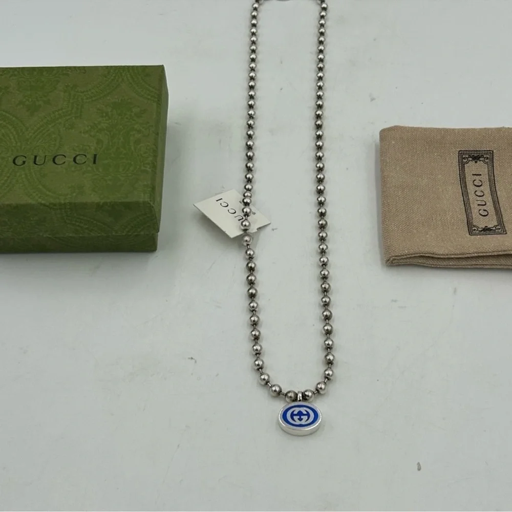 Women’s Gucci .925 sterling silver heavyweight necklace made in Italy